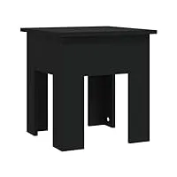 vidaxl table basse table d'appoint table de canapé bout de canapé meuble de salle de séjour salon intérieur noir 40x40x42 cm aggloméré
