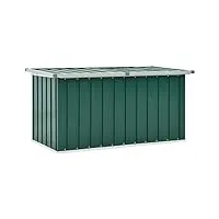 moonairy boîte de rangement de jardin vert 129x67x65 cm,boîte de rangement de jardin,coffre de rangement d'extérieur,coffre de jardin exterieur