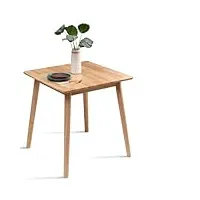 ogmill petite table de salle à manger carrée en bois rustique pour 2 personnes, table de cuisine en bois rustique moderne du milieu du siècle avec pieds en bois massif pour petits espaces