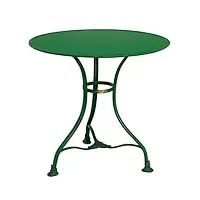 casa padrino table de jardin art nouveau vert Ø 60 x h. 70 cm - table en fer forgé fait main - mobilier de jardin & terrasse en fer forgé nostalgique