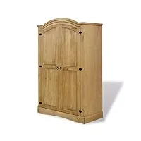 lechnical armoire de rangement chambre à coucher meuble de lit meuble de rangement en bois de pin mexicain corona range 2 portes