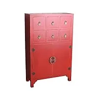 palazzo mya038 armoire chinoise avec ferrures en métal rouge