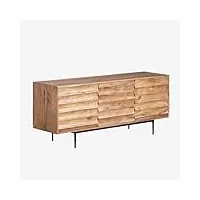 sklum meuble tv en bois d'acacia petter brun acacia