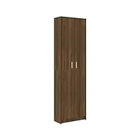 vidaxl garde-robe couloir armoire de rangement organisateur de maison meuble de rangement intérieur chêne marron 55x25x189 cm bois d'ingénierie