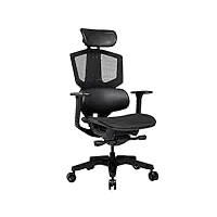 cougar gaming | fauteuil gaming | argo one black - forme ergonomique - siège réglable - accoudoirs ajustables - dossier inclinable - mesh respirant