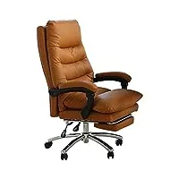 fauteuil de bureau chaise pivotante À 360° en cuir microfibre, fauteuil de direction avec accoudoirs reliés, chaise de bureau résistante À l'usure pour salle de réunion, chaise de travail