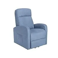 poltrone italia chanel1 fauteuil electrique releveur dispositif médical 2 roues siège à micro-ressorts doux fauteuils pour personnes âgées fauteuil de relaxation bleu