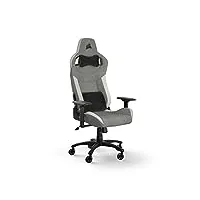 corsair t3 rush chaise de jeu, acier allié, grey & white, taille unique