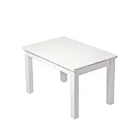 pioupiou et merveilles - "ma première table" - table décorative pour enfant 1 à 4 ans - fabriquée en italie - bois massif - résistance - durabilité - esthétique - blanc - 16638, medium