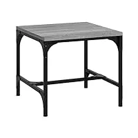 vidaxl table d'appoint sonoma gris 40x40x35 cm bois d'ingénierie