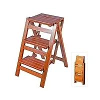 tabourets pliants à 2 marches escabeau portable escalier pliable en bois chaise cuisine marche ménage plante stand | chaises de dîner Échelle