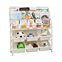 liliky armoire de rangement for enfants en rack de stockage de jouets de fer de meuble de rangement de la maternelle avec panier armoire de rangement armoire de rangement (size : xl)