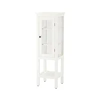 ikea hemnes armoire haute avec porte en verre, 42 x 38 x 131 cm, blanc