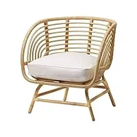 ikea buskbo fauteuil en rotin blanc