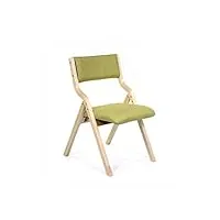 tjyxf nécessités ménagères chaise longue en bois pause déjeuner chaise pliante en bois massif chaise de salle à manger adulte décontracté cool dossier chaise