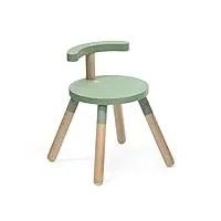 stokke chaise mutable, vert trèfle - version 2023 - hauteur d'assise réglable et dossier amovible - fabriquée en bois de hêtre - pour les enfants de 1,5 à 8 ans