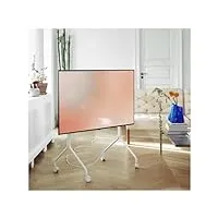 pedestal moon rollin' meuble tv sur roulettes (beige) | support tele pour les ecrans de 40 à 70 pouces | pied tv au design danois | meubles de salon pour television