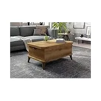 bera design smart furnitures magic walnut table basse convertible extensible 6 en 1