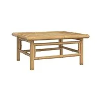 vidaxl table de jardin 65x55x30 cm bambou