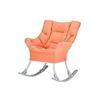 bddie canapé fauteuil à bascule pouf tatami ménage extérieur confortable loisirs sieste chaise multicolore amovible lavable 78 * 96 * 107 cm (couleur : orange)
