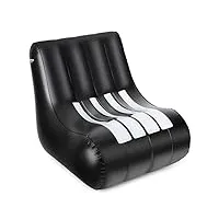 stagecaptain if-7488 fauteuil gonflable en design piano - coussins fournitures de camping - meubles multifonctionnels portatifs - dimensions: 75 x 75 x 75 cm