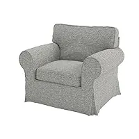 hometown market housse de canapé durable compatible avec le canapé ikea ektorp sofa cover. housse seulement ! canapé non inclus ! (fauteuil en polyester lin)