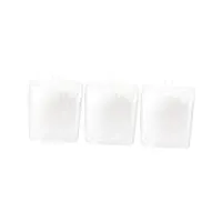 cabilock 3 pièces boîte de coton-tige caissons de rangement caisse de rangement boite rangement plastique caisse plastique rangement tenir blanche cure- boîte de coton cosmétique