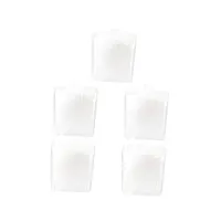 zerodeko 5 pièces boîte de coton-tige boite rangement plastique caisson de rangement caisse plastique rangement boîtes de conservation tenir porte-cure-dents résine blanche ongle