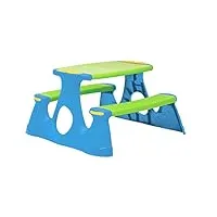 vidaxl banc de pique-nique pour enfants, siège avec table intégrée, meuble de jardin patio terrasse extérieur, moderne, polypropylène