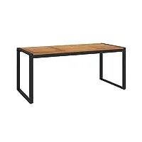 vidaxl table de jardin et pieds en forme de u 180x90x75 cm bois acacia
