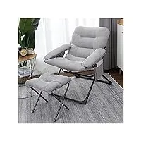 chaise d'assise décontractée chaise-lit convertible massage pliant canapé paresseux chaise de sol canapé chaise longue avec banc, chaise de canapé confortable paresseux, lit de chaise longue pour