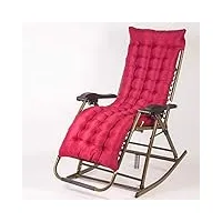 noaled fauteuil inclinable zero gravity fauteuil à bascule pour balcon, oreiller détachable pour le cou, pause déjeuner, chaise de loisirs, jardin extérieur, fauteuil inclinable pliant, c