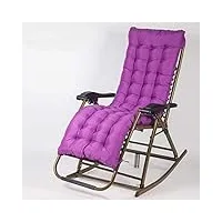 noaled fauteuil inclinable zero gravity fauteuil inclinable de jardin pour balcon, fauteuil à bascule pliant extérieur, oreiller détachable pour le cou pause déjeuner chaise de loisirs ch