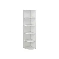 oskar store Étagère d'angle fabienne, blanc, 40 x 180 cm avec 5 compartiments