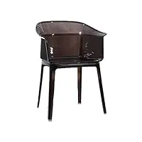 saako confortable tabouret bar tabouret de dossier nordique clair chaise de bar acrylique cuisine et salle à manger accoudoirs chaise transparent salle à manger chaise tabouret luxe