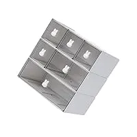 cabilock 1 jeu meuble cube de rangement boîtes de conservation tiroirs de rangement caisson de rangement tiroir de rangement caissons de rangement pupitre blanche mignonne bureau