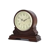 horloge de cheminée horloge à pendule plaquée cuivre pour salon grand bureau d'étude horloge de bureau à piles horloge de cheminée pour cheminée bureau de cheminée