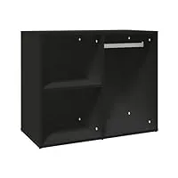 vidaxl armoire de dressing noir 80x40x65 cm bois d'ingénierie
