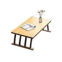 bout de canapé, table basse, table basse en bambou de style japonais, table tami, table de balcon de salon, petite table à manger/table de sol/bureau d'étude (h30cm) (couleur : c, taille : 90x50x30cm)