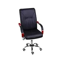 yokima chaise de bureau confortable, chaise de bureau pouvant être librement ajustée, chaise d'ordinateur confortable, coussin en éponge de densité, chaises de direction, coussin de siège ferme (no