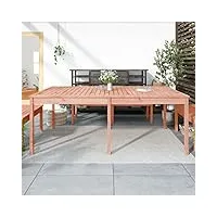 barash table de jardin 203,5x100x76 cm bois massif de douglas,table de pique nique，table de salon de jardin exterieur,outdoor dining table