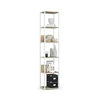 akord | bibliothèque loft 40 cm | moderne | elégante | pratique | 6 étagères | pour différentes pièces | pour les petits espaces | facile à monter | garantie 24 mois.