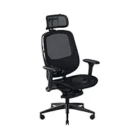 razer fujin pro - chaise gaming haut de gamme (maille confortable et respirante, technologie synchro-tilt, support lombaire 2d, cadre en aluminium ultra résistant, accoudoirs rembourrés 4d) noir