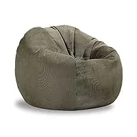sxbcyan housse de canapé en velours côtelé pouf pouf pouf grand pouf bouffée sac inclinable salon sol siège d'angle futon (color : j, size : 100cm)
