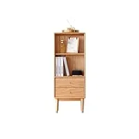 nganoh Étagère verticale salon présentoir moderne minimaliste en bois support d'étude armoire à magazines casier armoire haute