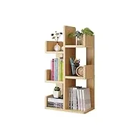nganoh bibliothèque de bureau, organisateur de rangement de bureau, étagère de bureau simple en bois massif pour étudiant, bibliothèque polyvalente pour le bureau et la maison