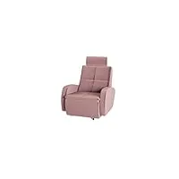 siblo amula fauteuil - fauteuil relax - fauteuil salon - fauteuil lounge - fauteuils et chaises pour salon - fauteuil crapaud - fauteuil de relax - 70x90x95 cm - rose