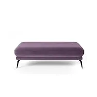 siblo deli banc bout de lit - moderne banc de bout de lit de chambre à coucher pour salon et chambre à coucher - elégant banquette banc - 70 x 140 cm - tissu nubuck - violet