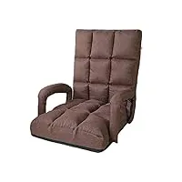 lazy sofa tatami fauteuil simple avec dossier pliable pour balcon en coton et lin