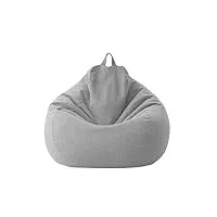 tjlss grands petits canapés paresseux couvrent des chaises sans remplissage en tissu de lin chaise longue siège pouf pouf pouf pouf canapé tatami salon poufs (color : 1-pack, size : m)